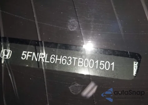 2026 Honda Odyssey Ex-L from USA, damaged, VIN 5FNRL6H63TB001501